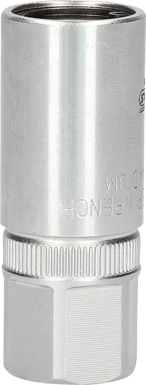 Metallschraubenschlüssel mit sechseckiger Form und silbernem Finish, geeignet für die Anwendung bei mechanischen Reparaturen.