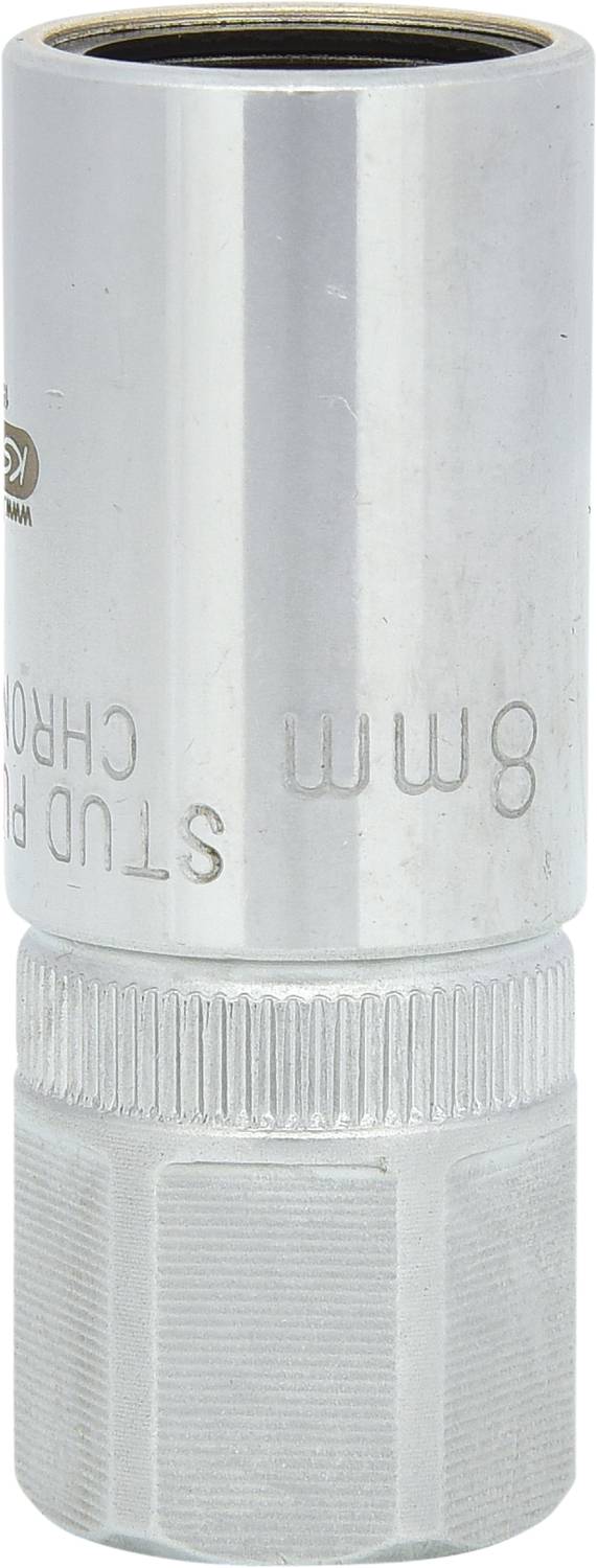 Steckschlüssel aus Metall, 8 mm, mit rutschfestem Griff, used for tightening or loosening fasteners in mechanical applications.