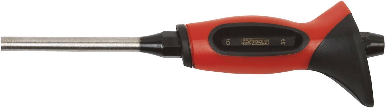 KS Tools 156.0215 Durchtreiber mit Handschutzgriff 6 mm