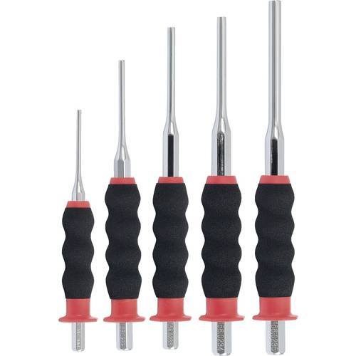 KS Tools 156.0230 Durchtreiber-Satz, CrMo, 5-tlg zylindrisch
