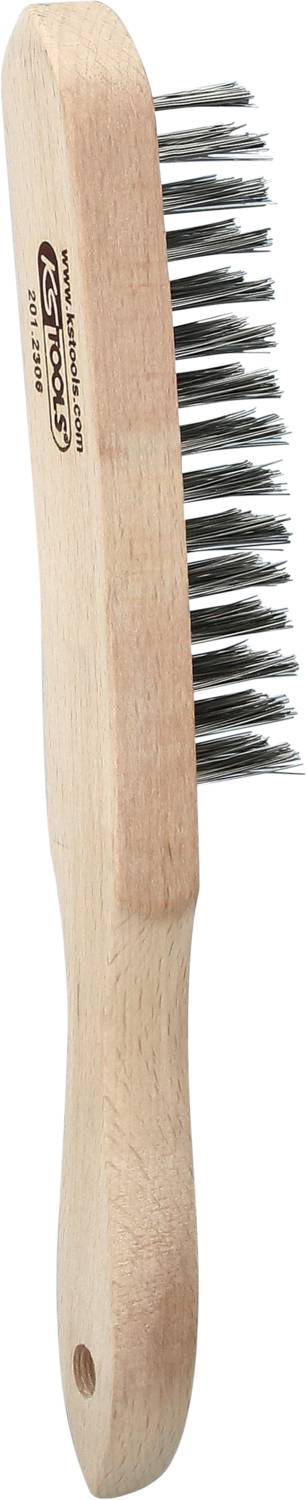 Holz-Kleidungbürste mit Naturborsten, geeignet zum Entfernen von Fusseln oder Haaren von Stoffen. Ideal für sanfte Reinigung.