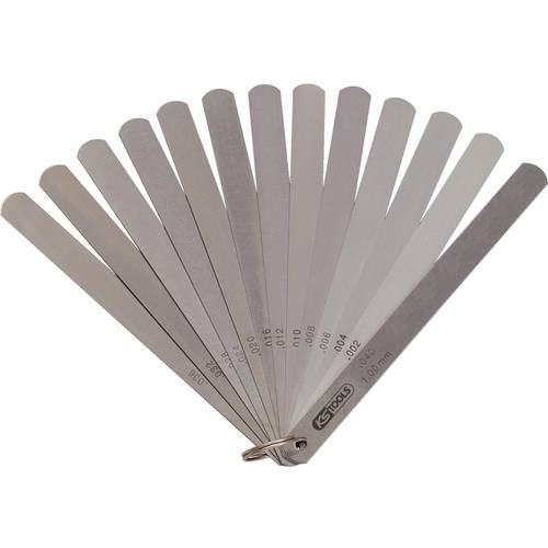 KS Tools 300.0615 Kolbenspiellehre, 13 Blatt, 0,05-1mm, 150mm lang