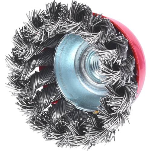 KS Tools 340.0025 Rostfreie Stahldrahttopfbürste 0,5mm, Ø 65mm