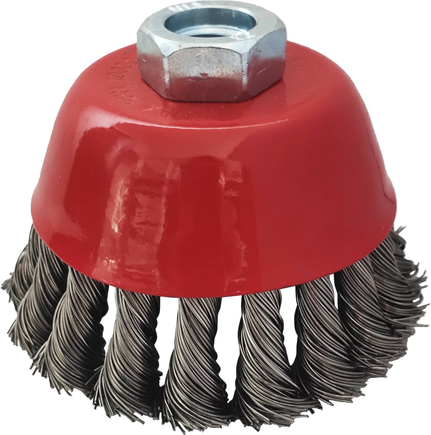 KS Tools 340.0027 Rostfreie Stahldrahttopfbürste 0,5mm, Ø 90mm