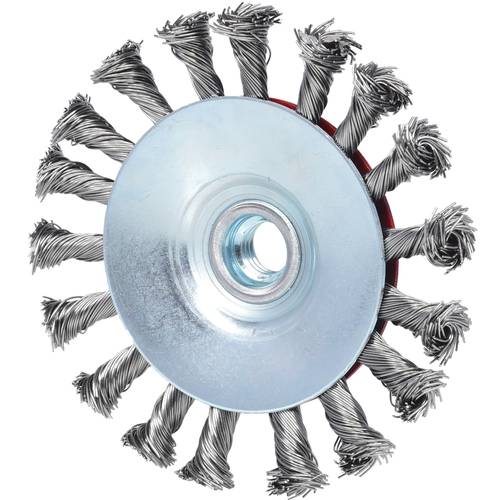 Thumbnail - KS Tools 340.0051 Rostfreie Kegelform-Stahldrahtrundbürste, 0,5mm, Ø 115mm