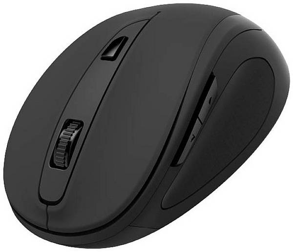 hama 00173026 Optische 6-Tasten-Funkmaus "MW-400 V2", ergonomisch, USB-Empf., Schwarz