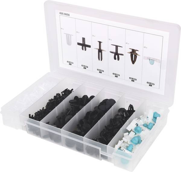 KS Tools 420.0050 Befestigungs-Clip-Satz für BMW, 290-tlg