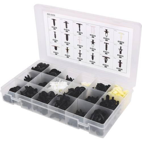 KS Tools 420.0250 Befestigungs-Clip-Satz für Ford, 415-tlg