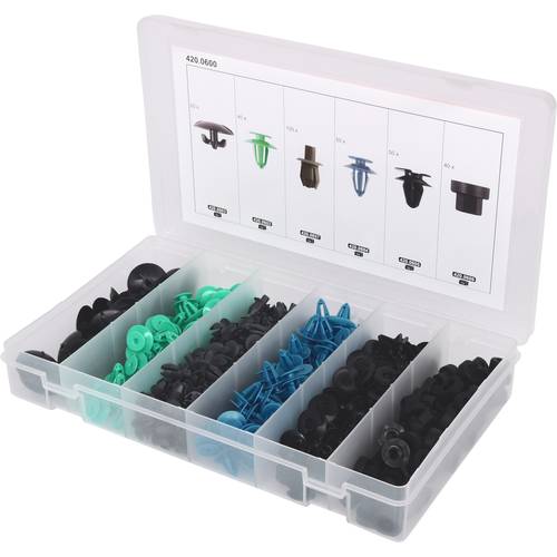 KS Tools 420.0600 Befestigungs-Clip-Satz für Opel, 300-tlg