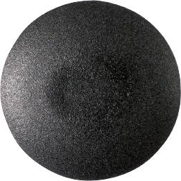 Runde Oberflächenstruktur, dunkelgrau bis schwarz, mit leicht sichtbarer Texturierung, die an feines Material erinnert.