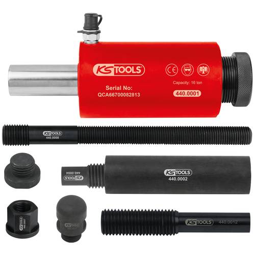 Thumbnail - Druck- und Zug-Hydraulikzylinder-Satz, 16t, 10-tlg KS Tools 440.0005