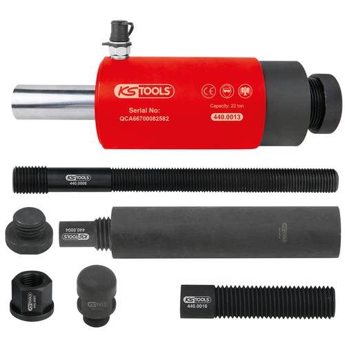 Druck- und Zug-Hydraulikzylinder-Satz, 22t, 10-tlg KS Tools 440.0010