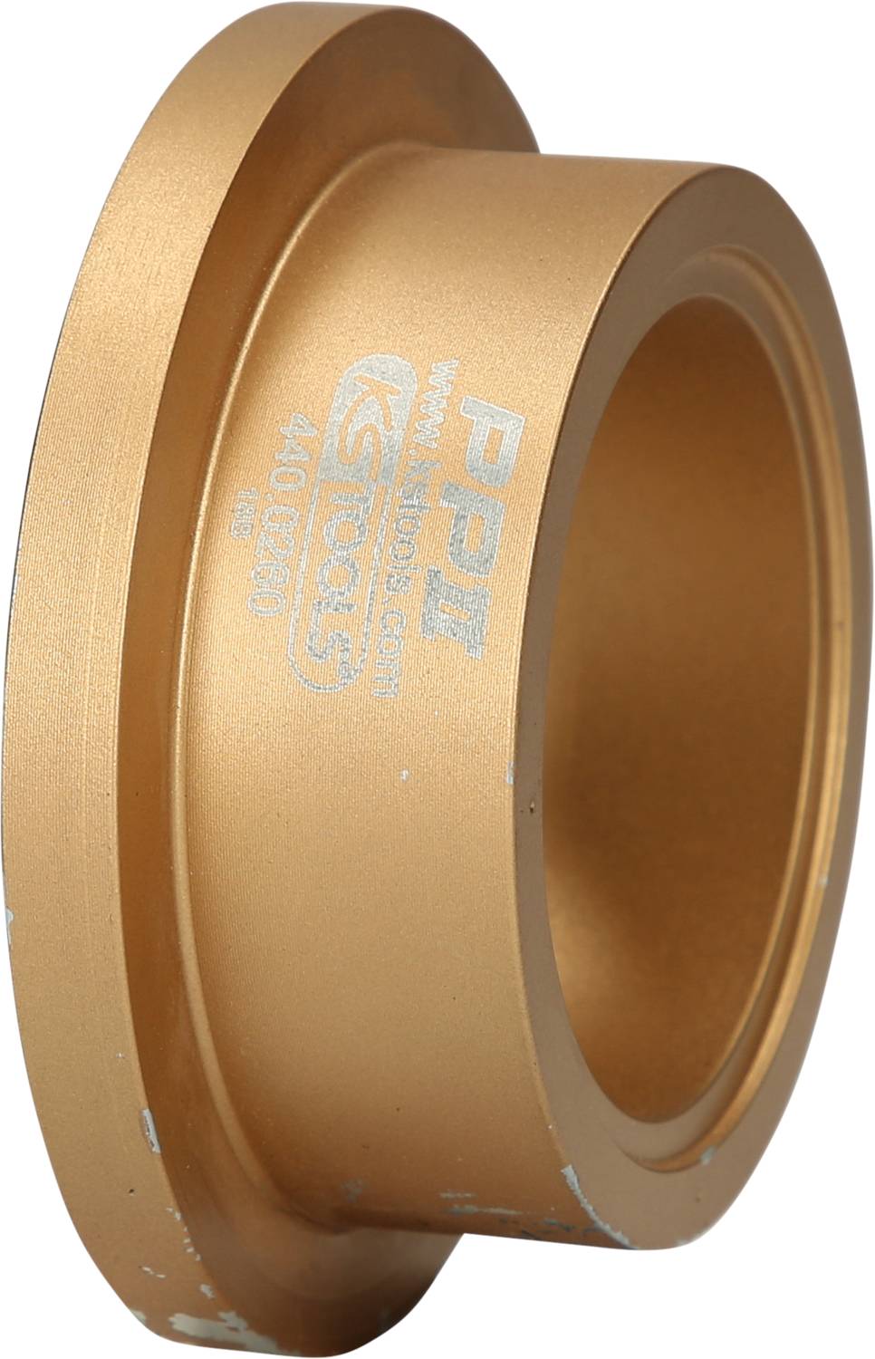 Ein goldfarbenes Metallstück mit der Aufschrift 'KS TOOLS' und Produktnummer '440.0201'.
