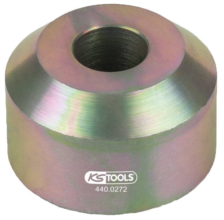 Metallkappe mit rundem Loch, beschriftet mit 'KS TOOLS 440.0272'.