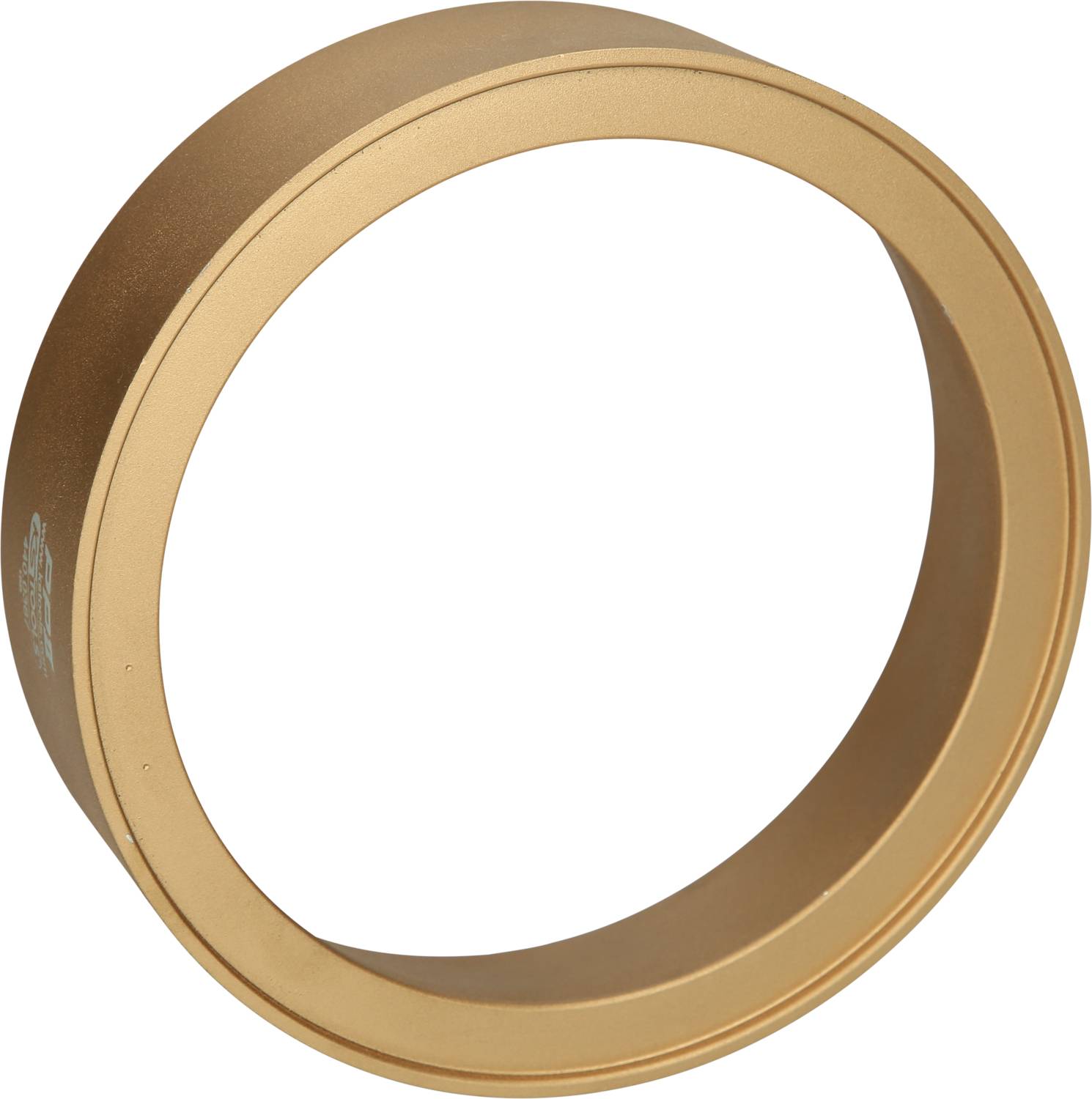 Goldener Ring, schlichtes Design, ohne Verzierung oder Gravur.