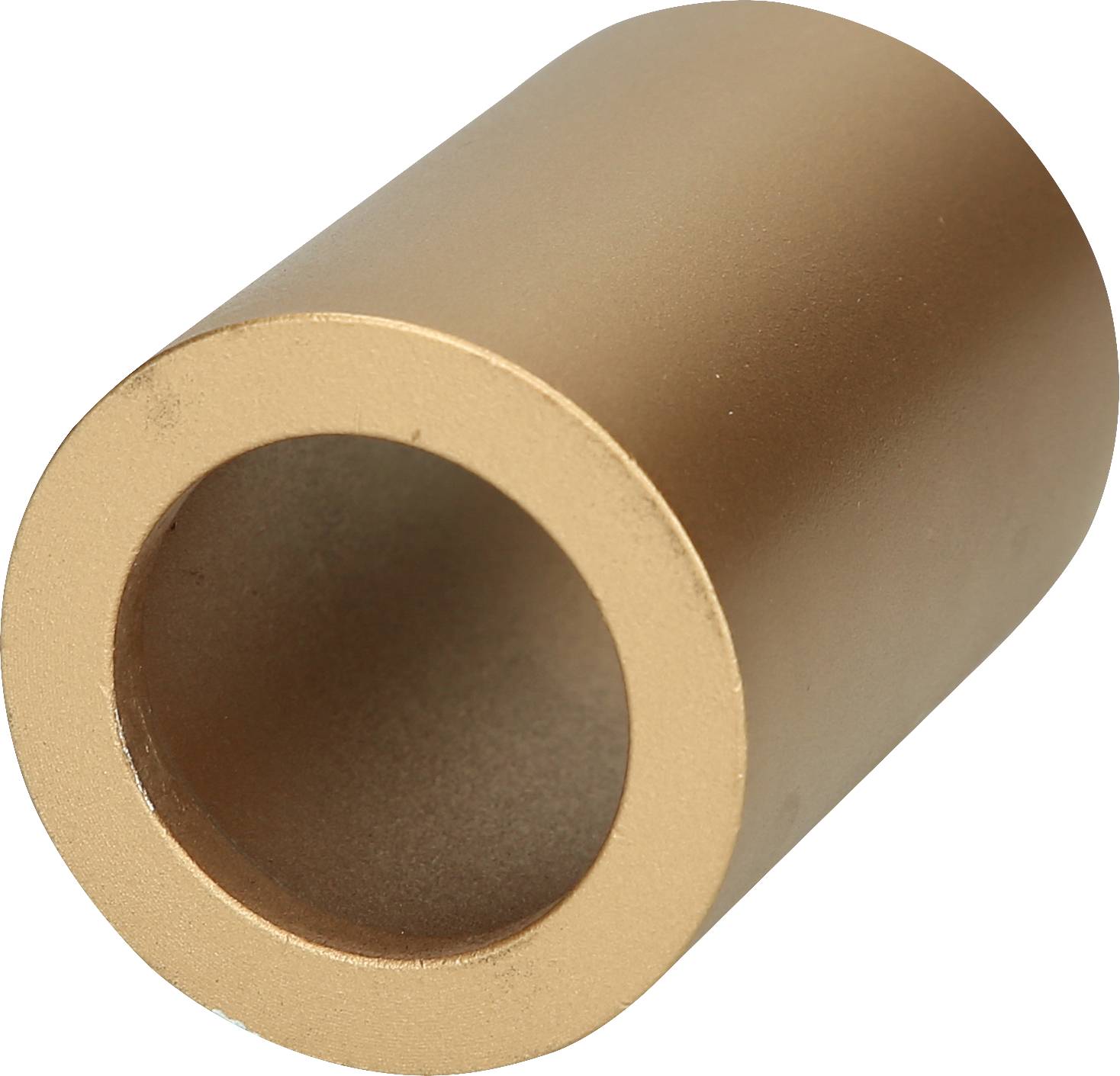 Metallischer zylindrischer Ring, vermutlich aus Messing, mit glatter Oberfläche.