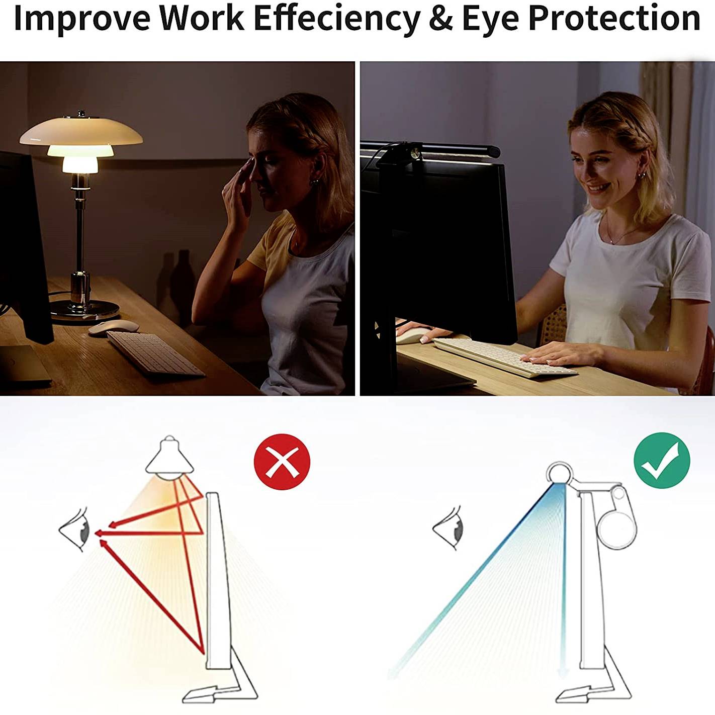 Monitorlampe 2in1 LightBar Pro silber mit FullHD Webcam.-4