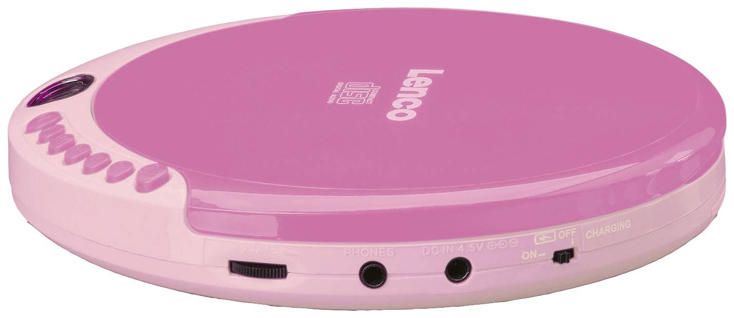 Lenco CD-011 - CD-Player - pink - Lieferzeit in Werktagen: 1-2