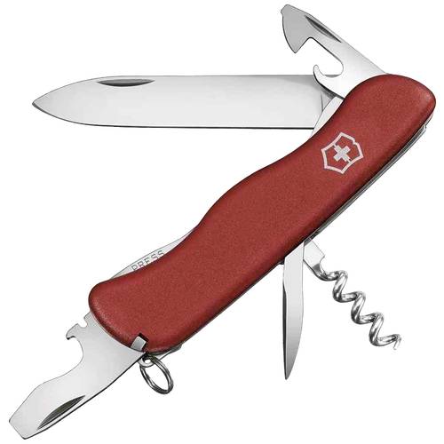 Victorinox Schweizer Taschenmesser, Picknicker, Multitool, Swiss Army Knife mit 11 Funktionen