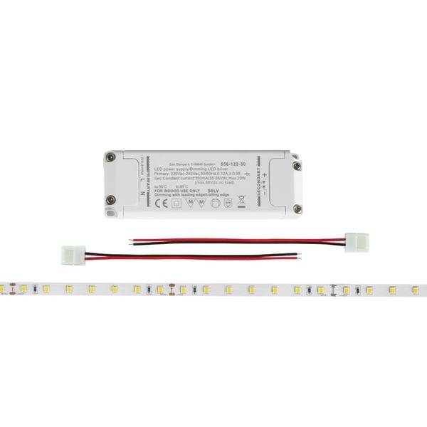 Brumberg 15291027 15291027 LED-strip complete set Energielabel: F (A - G) 24 V 5000 mm Wit 1 stuk(s)