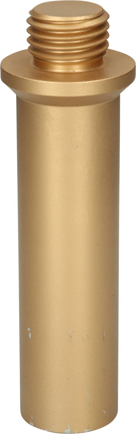 Ein goldener zylindrischer Bolzen mit Gewinde oben. Hauptsächlich für mechanische Befestigungen verwendet.