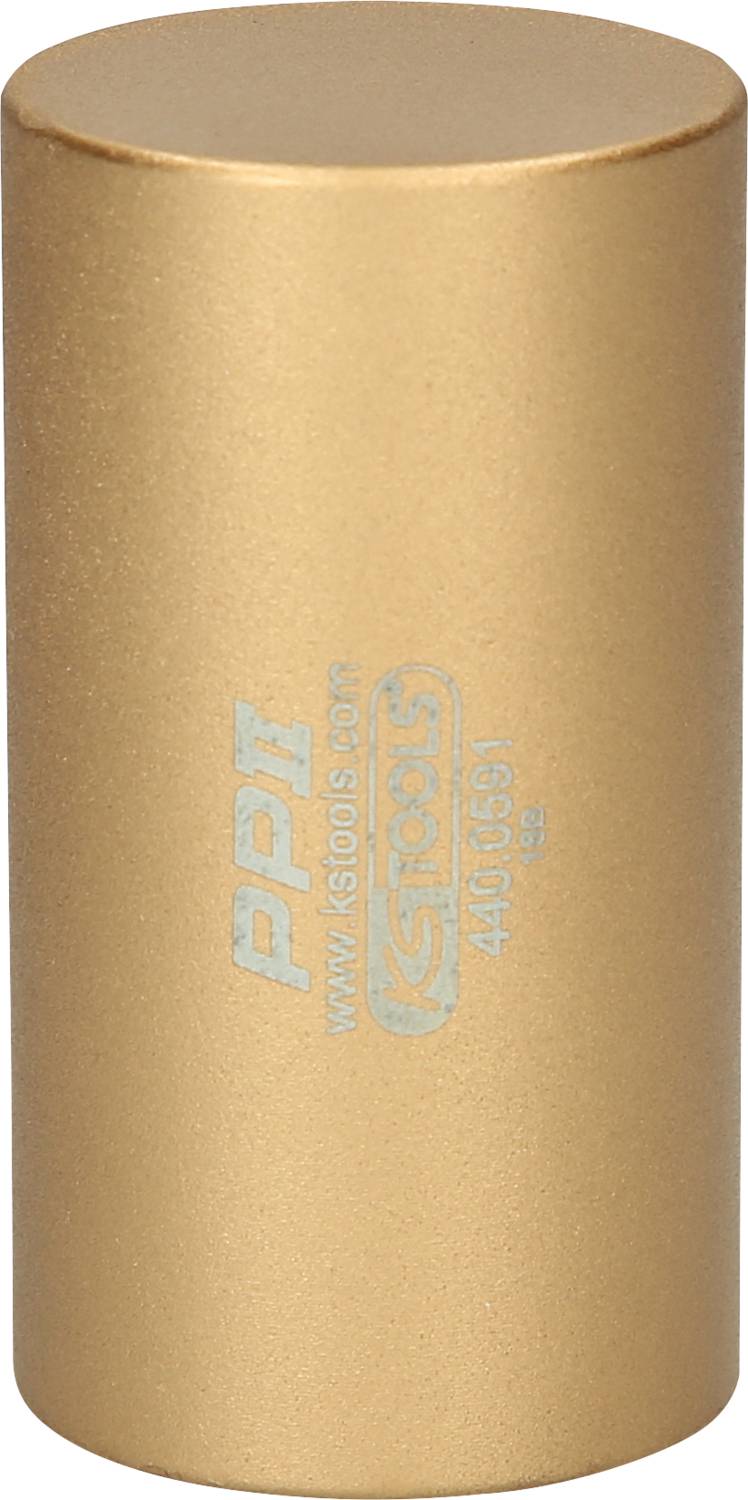 Goldener zylindrischer Werkzeugaufsatz mit eingeprägtem Text 'PPI Tools'.