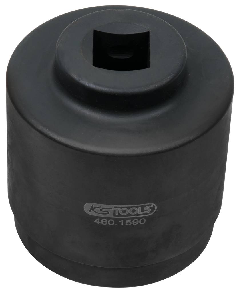 'KS Tools 460.1590' Steckschlüssel, zylinderförmig, schwarz.