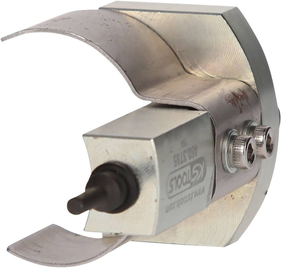 Ein Metall-Sicherheitsmesser mit Schutzabdeckung und ergonomischem Griff, geeignet für präzises Schneiden von Verpackungen oder Materialien.