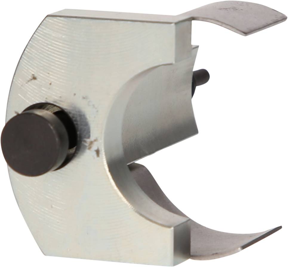 Metall-Entgrater mit scharfem Klingenrand und solider Bauweise, geeignet für saubere und präzise Arbeit an Kanten und Oberflächen.