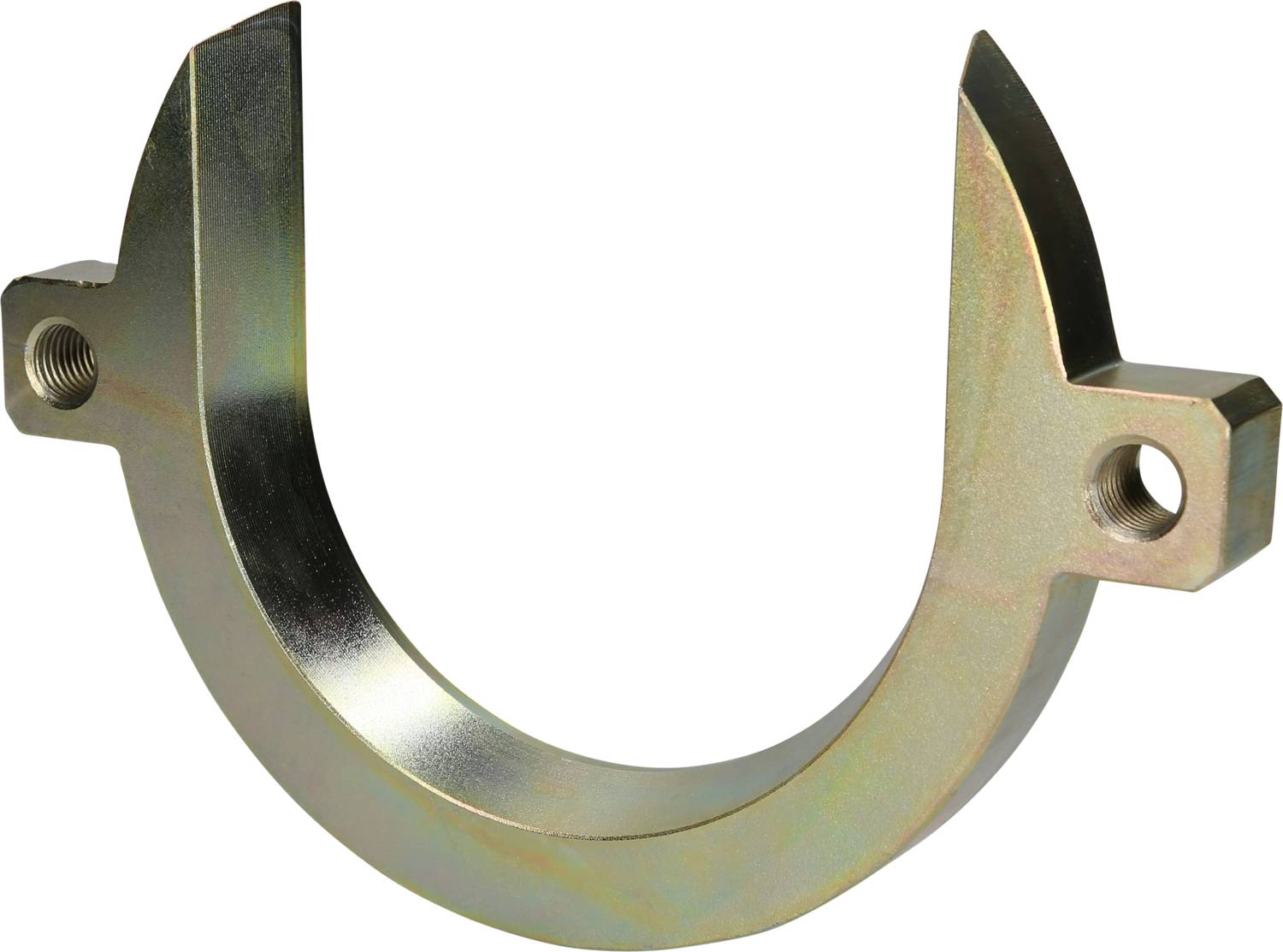 Metallklammer in U-Form mit zwei Schraubenlöchern an den Enden. Sie wird typischerweise für Halterungszwecke verwendet.