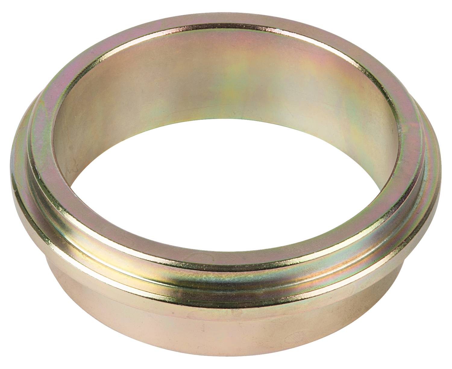 Metallring mit glatter Oberfläche und leichtem Schimmer. Verwendet als Komponente in mechanischen Anwendungen.