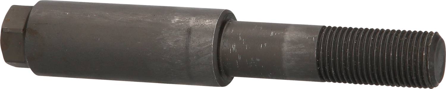 Grauer metallischer Bolzen mit Sechskantkopf, glatter und geriffelter Oberfläche, vermutlich zur Befestigung oder Verbindung in Maschinenbau.