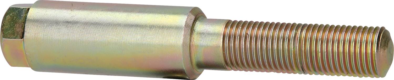 Metallschraube mit glattem sechskantigen Kopf und Gewinde an einem Ende. Sie ist für technische oder mechanische Anwendungen geeignet.
