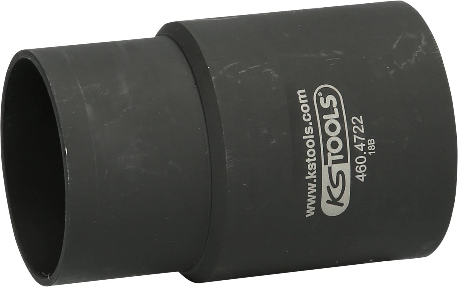 'Schwarzer Steckschlüssel-Aufsatz von KS Tools mit der Aufschrift "www.kstools.com 460.4722 19B".'