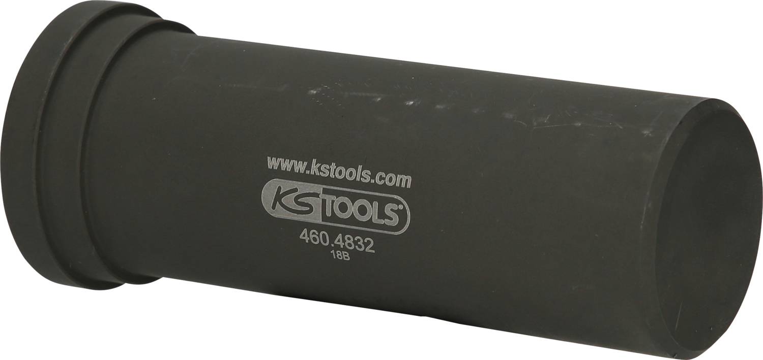 Eine schwarze Stecknuss von KS Tools mit der Aufschrift 'www.kstools.com 460.4832'.