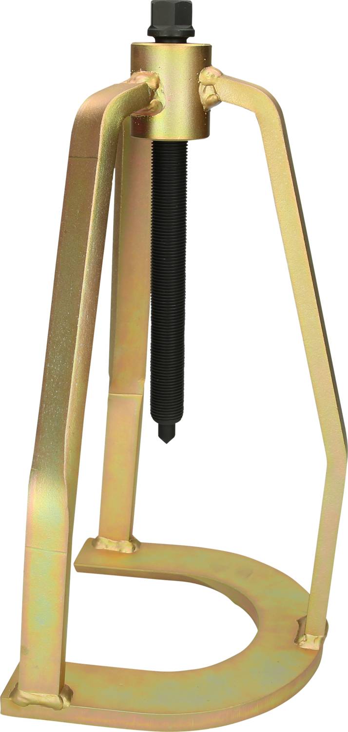 Ein mechanisches Werkzeug mit einem Schraubmechanismus, das für das Ausüben von Druck oder Ziehen auf ein Objekt verwendet wird.