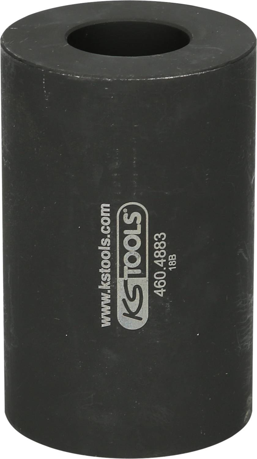Ein schwarzer Zylinder aus Metall mit der Aufschrift 'ks tools'.