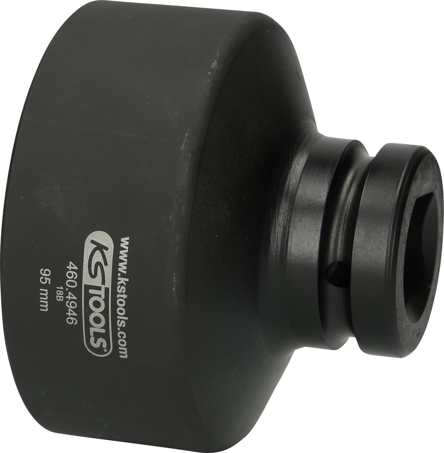 Werkzeug von KS Tools, Modell 406.4946, 95 mm groß. Rundliche Form mit schwarzer Oberfläche.
