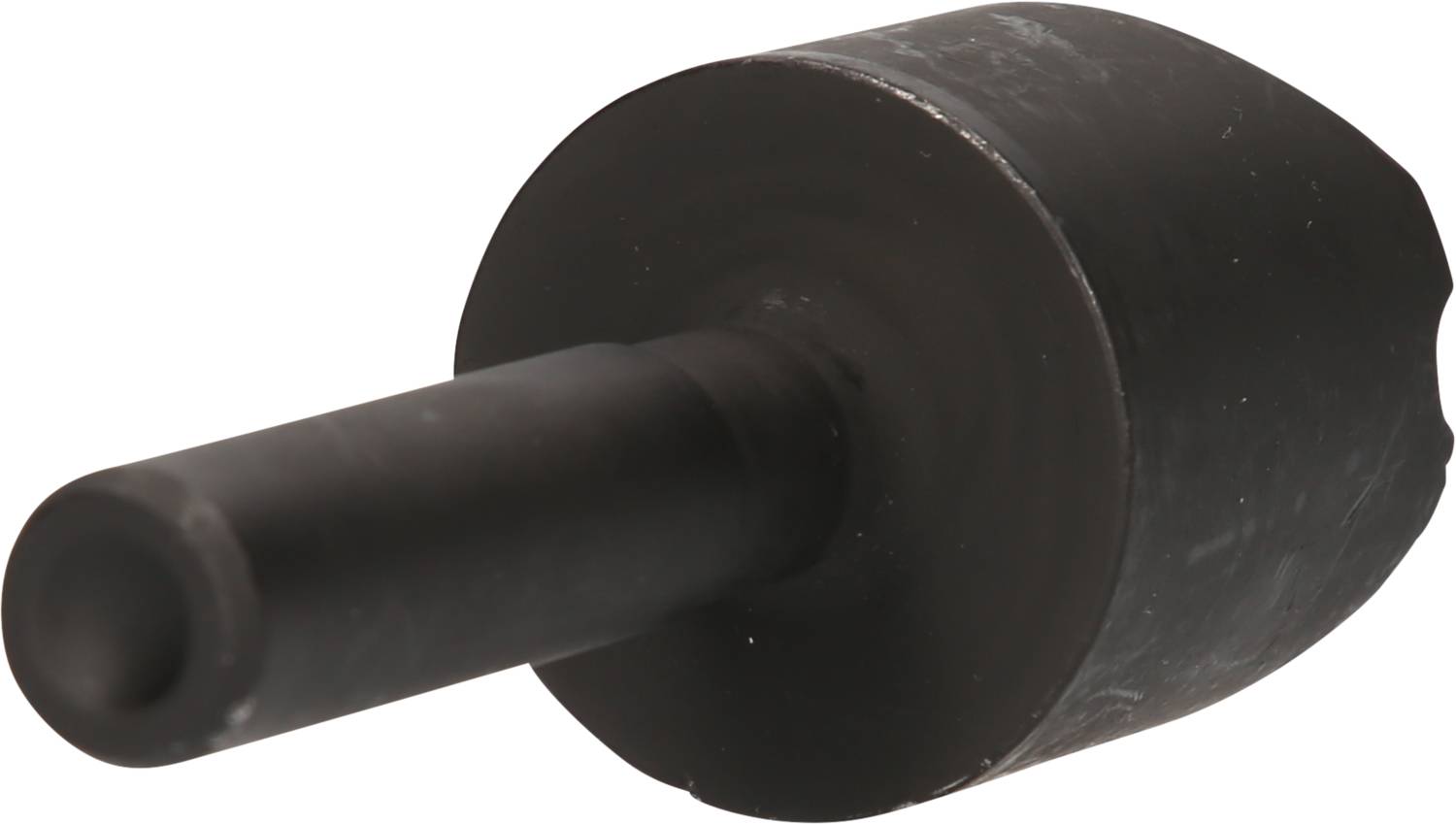 Ein schwarzes zylindrisches Werkzeug mit einem langen Schaft. Offensichtlich robust, geeignet für industrielle Anwendungen.