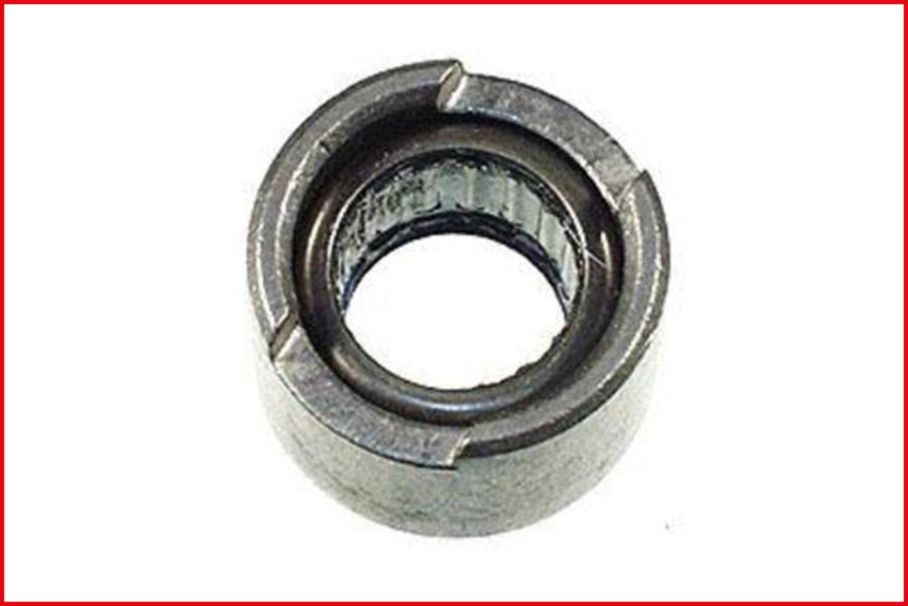 Ein kleiner metallischer Rücklaufsperrkupplung für Maschinen. Sie verhindert Rückwärtsbewegung in mechanischen Anwendungen.