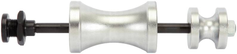 Metallisches zylindrisches Werkzeug mit drei großen Komponenten, möglicherweise für technische oder mechanische Anwendungen.