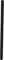 Schwarzes zylindrisches Objekt, wahrscheinlich ein Stift oder Rohr, auf weißem Hintergrund.