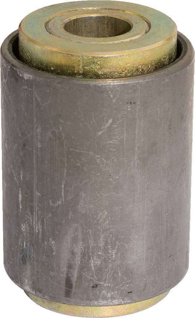 Metallbuchse, zylindrisch, mit einer Öffnung in der Mitte. Verwendet zur Unterstützung von rotierenden oder gleitenden Teilen.