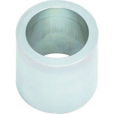 Metallhülse mit zylindrischer Form und glatter Oberfläche, vermutlich ein technisches Bauteil aus Edelstahl oder vernickeltem Stahl.