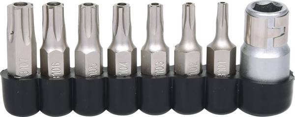 KS Tools 911.1480 1/4" Bit-Satz für Fünfsternschrauben, 8-tlg