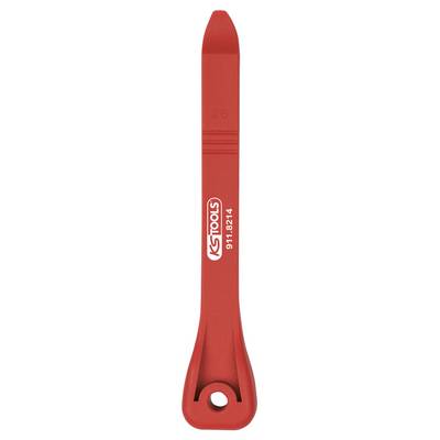 Roter Kunststoffhebel mit 'KS Tools'-Logo und Aufschrift '91.874/4', hauptsächlich für Hebelarbeiten in der Automobilindustrie verwendet.