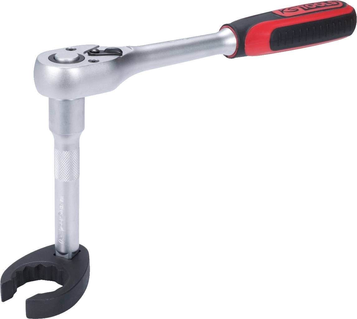 Ein verstellbarer Schraubenschlüssel mit einem ergonomischen Griff. Perfekt für verschiedene Schraubgrößen geeignet.