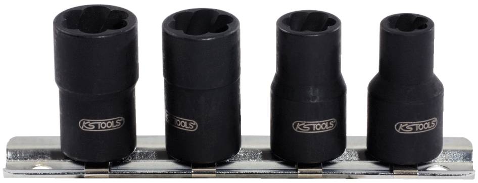 KS Tools 913.3850 3/8 Spiral-Profil-Stecknuss-Satz, 4-tlg, 8-13mm