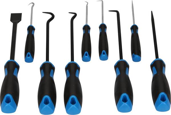 Brilliant Tools BT542010 Schaber-Haken-Werkzeug-Satz, 9-tlg