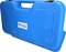 Blauer Werkzeugkoffer mit Griff und Logo 'Brilliant Tools' auf der Vorderseite.